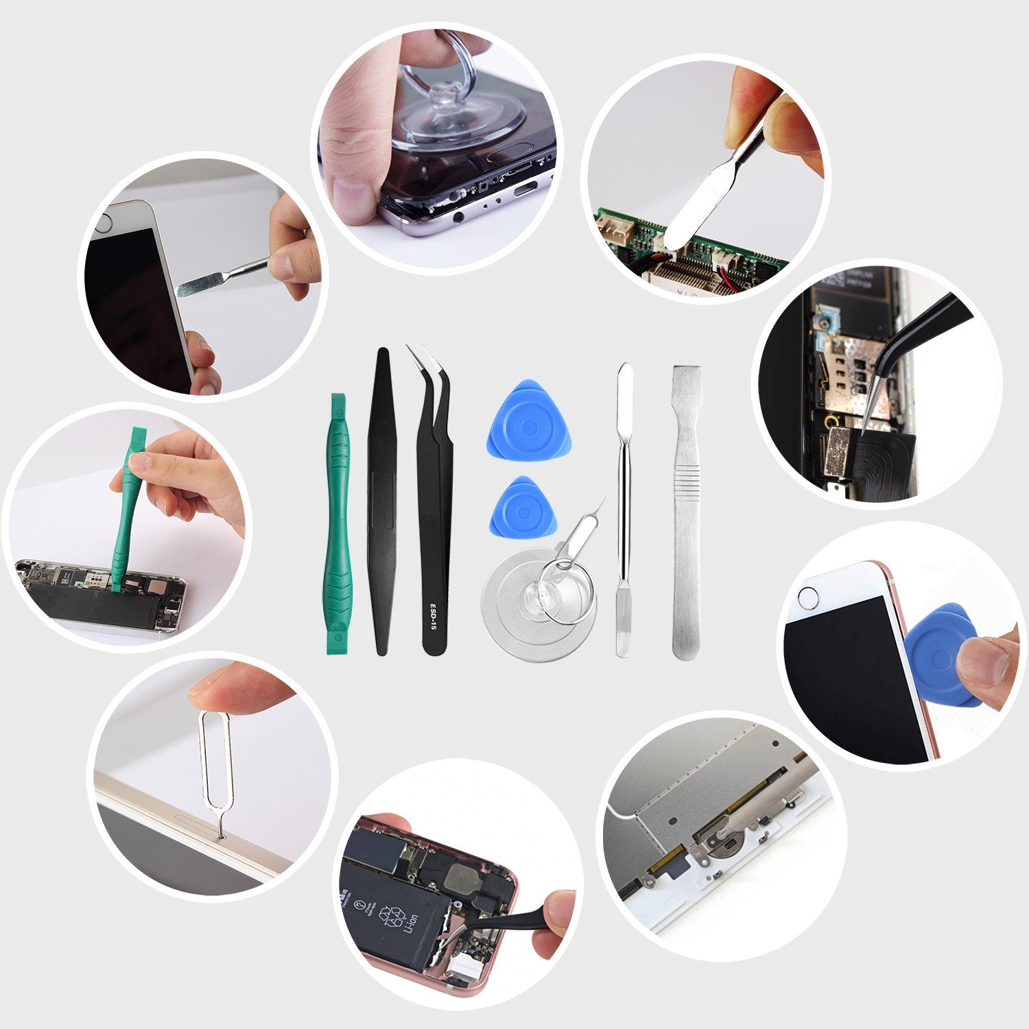 21Pcs Precision Screwdriver Set Magnetic,Gangzhibao Repair Tools Kit For Fix Phone/Iphone,Computer/Pc,Tablet/Pad,Watch,Ps4   Rep